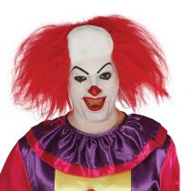 CRÂNE CLOWN AVEC CHEVEUX ROUGES