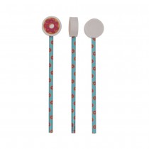 CRAYON BOIS GOMME FAST FOOD 18.5CM