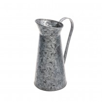 CRUCHE À LAIT ZINC AVEC POIGNÉE 11CMX24CM GRIS