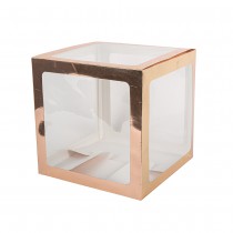 CUBES CARTON RIGIDE PERSONNALISABLE 30CM OR ROSE