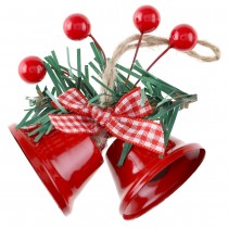 DÉCO CLOCHES BAIES NUD 7.5X12CM VERT ROUGE