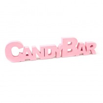 DÉCO TABLE CANDY BAR ROSE 27 CM