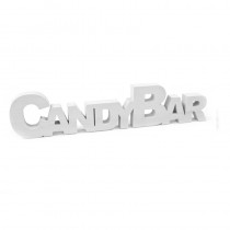 DÉCO TABLE CANDYBAR BLANC 27 CM