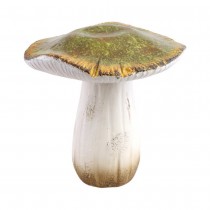 DÉCORATION CHAMPIGNON TERRE CUITE 19X19X18CM VERT
