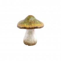 DÉCORATION CHAMPIGNON TERRE CUITE 8.5X8.5X9CM VERT