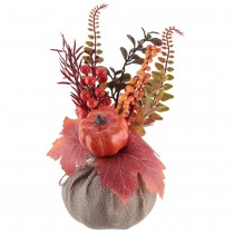 DÉCORATION DOUCEUR AUTOMNALE JUTE 11X27CM