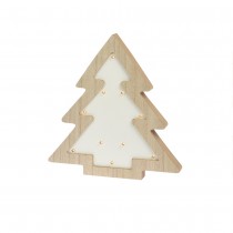 DÉCORATION LUMINEUSE 10 LED BLANC CHAUD BOIS