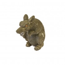 DÉCORATION RAT MÉCHANT RÉSINE 7.2X3.7CM