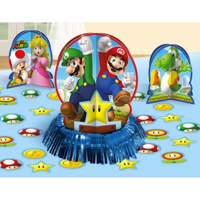 Décorations de fête Mario, Anniversaire Mario et Luigi, Accessoires de fête  Mario, Décoration murale Mario, Panneaux Super Mario -  France