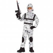 DÉGUISEMENT ARMÉE ARCTIQUE CAMOUFLAGE BLANC GARÇON