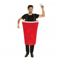 DÉGUISEMENT BIÈRE-PONG GOBELET USA ROUGE ADULTE