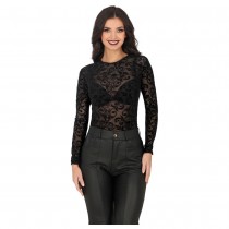 DÉGUISEMENT BODY DENTELLE BAROQUE NOIR FEMME