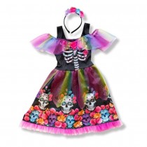 DÉGUISEMENT CATRINA COLORÉ JOUR DES MORTS FILLE