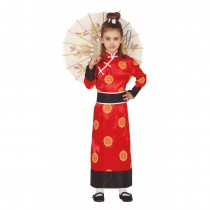 DÉGUISEMENT CHINOISE KIMONO ROUGE FILLE