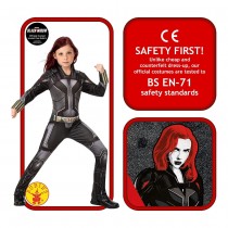 DÉGUISEMENT CLASSIQUE BLACK WIDOW FILLE