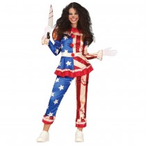 DÉGUISEMENT CLOWN PATRIOTIQUE SANGUINAIRE ADO