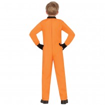 DÉGUISEMENT COMBI ASTRONAUTE USA ORANGE ENFANT