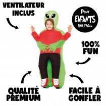 DÉGUISEMENT COSTUME GONFLABLE ALIEN ENFANT