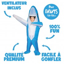DÉGUISEMENT COSTUME GONFLABLE REQUIN BLEU ENFANT