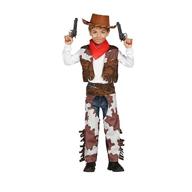 Accessoire deguisement carnaval cow-boy enfant : 1 bandana rouge