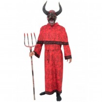 DÉGUISEMENT DÉMON ROBE CÉRÉMONIE OCCULTE HOMME