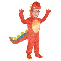 DÉGUISEMENT DINOSAURE ORANGE ENFANT