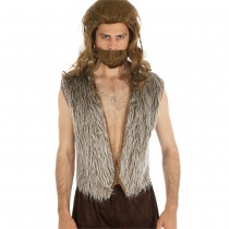 DÉGUISEMENT GILET PELUCHE VICKING ADULTE