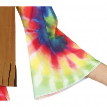 DÉGUISEMENT GILET ROBE TIE-DYE HIPPIE FEMME