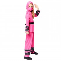 DÉGUISEMENT GUERRIER JAPON ROSE ENFANT