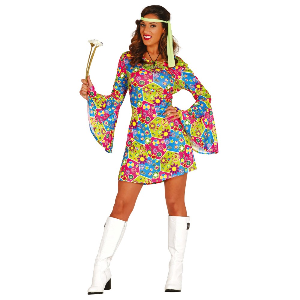 Costume de hippie Chick Déguisement Hippie Femme Déguisement
