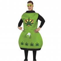 DÉGUISEMENT HUMOUR SMOKE MACHINE VERT ADULTE