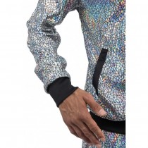 DÉGUISEMENT JOGGING GÉOMÉTRIQUE IRISÉ ARGENT HOMME