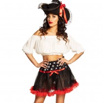 DÉGUISEMENT JUPE COURTE PIRATE SÉDUCTION FEMME