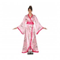 DÉGUISEMENT KIMONO IMPRIMÉ FLORAL ROSE FEMME