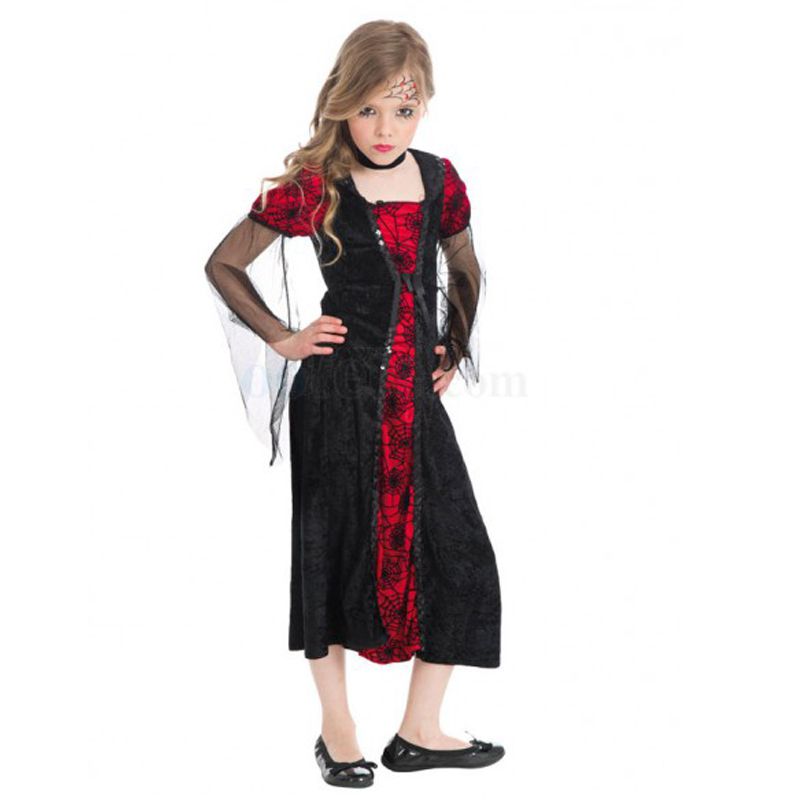 Spritumn-Home Vampire Enfant DéGuisement Fille Costume DéGuisement