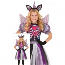 DÉGUISEMENT LICORNE SQUELETTE C?\'UR ROSE FILLE