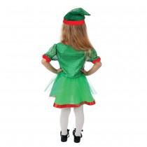 DÉGUISEMENT LUTIN PÈRE NOËL ROBE TUTU VERT FILLE