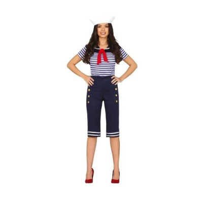 DÉGUISEMENT MATELOT MARINIÈRE PANTALON FEMME