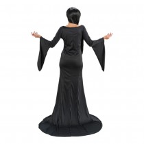 DÉGUISEMENT MORTICIA ADDAMS ROBE NOIRE FEMME