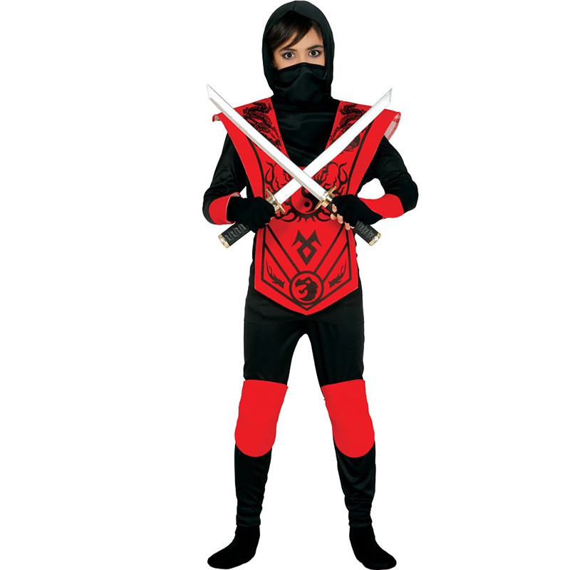 DÉGUISEMENT NINJA ROUGE ENFANT