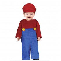 DÉGUISEMENT PLOMBIER ROUGE BÉBÉ