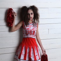 DÉGUISEMENT POM-POM GIRL SANG ZOMBIE FILLE