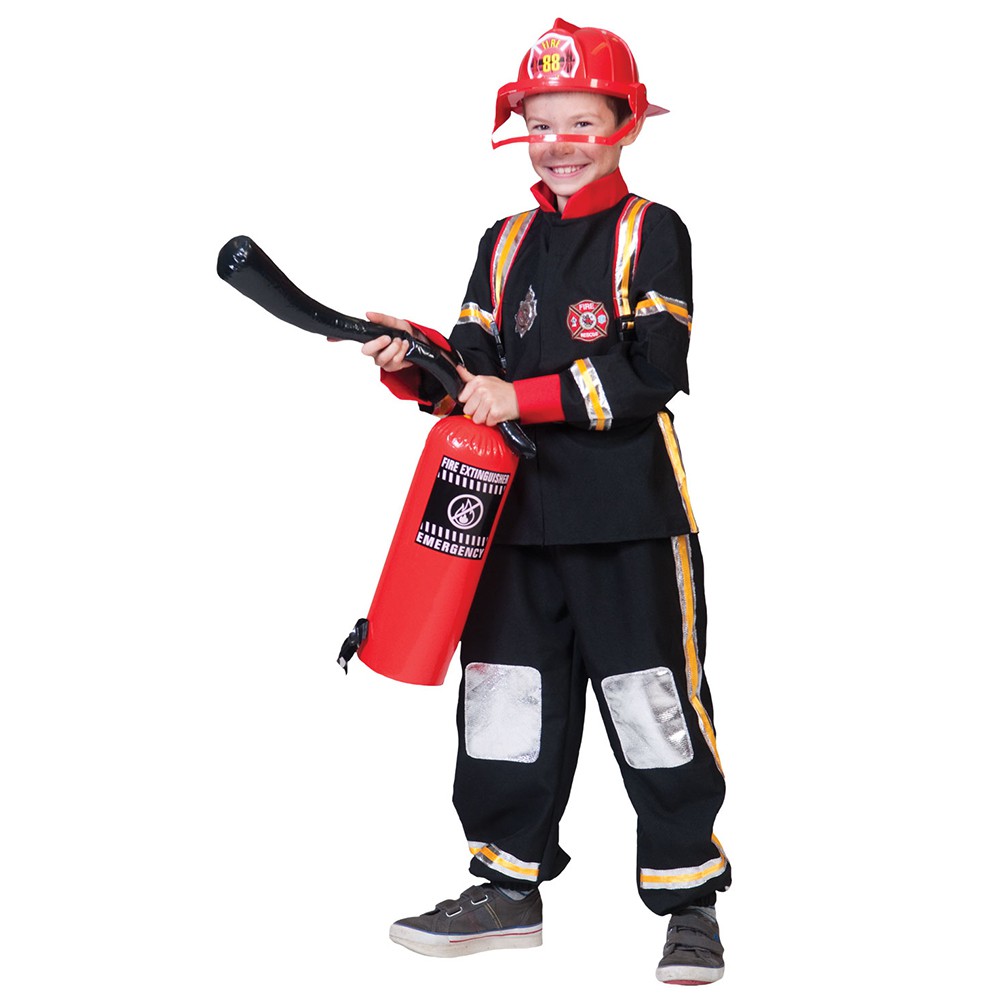 Déguisement pompier rouge enfants