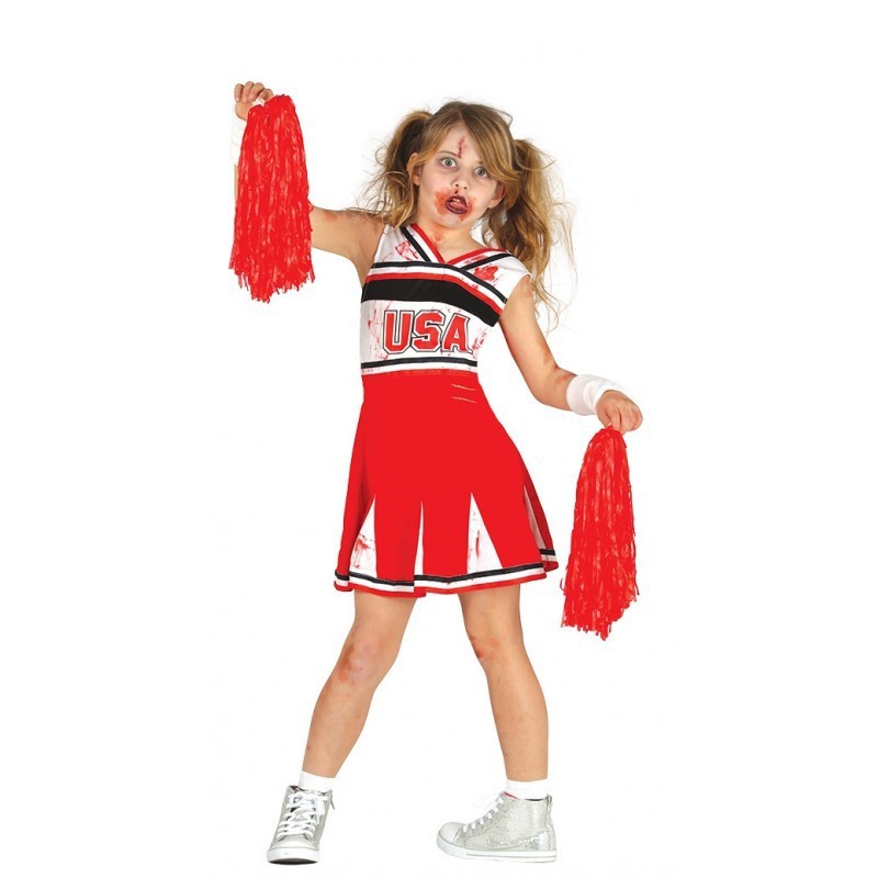 DÉGUISEMENT POMPOM GIRL ZOMBIE ENFANT