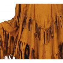 DÉGUISEMENT PONCHO À FRANGES INDIENNE HIPPIE FEMME