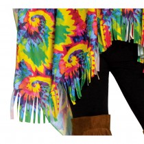 DÉGUISEMENT PONCHO BANDEAU TRESSES HIPPIE FEMME