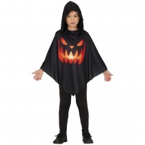 DÉGUISEMENT PONCHO CITROUILLE TERRIFIANTE ENFANT