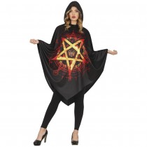 DÉGUISEMENT PONCHO ÉTOILE SATANIQUE ADULTE