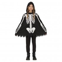 DÉGUISEMENT PONCHO SQUELETTE HUMAIN ENFANT