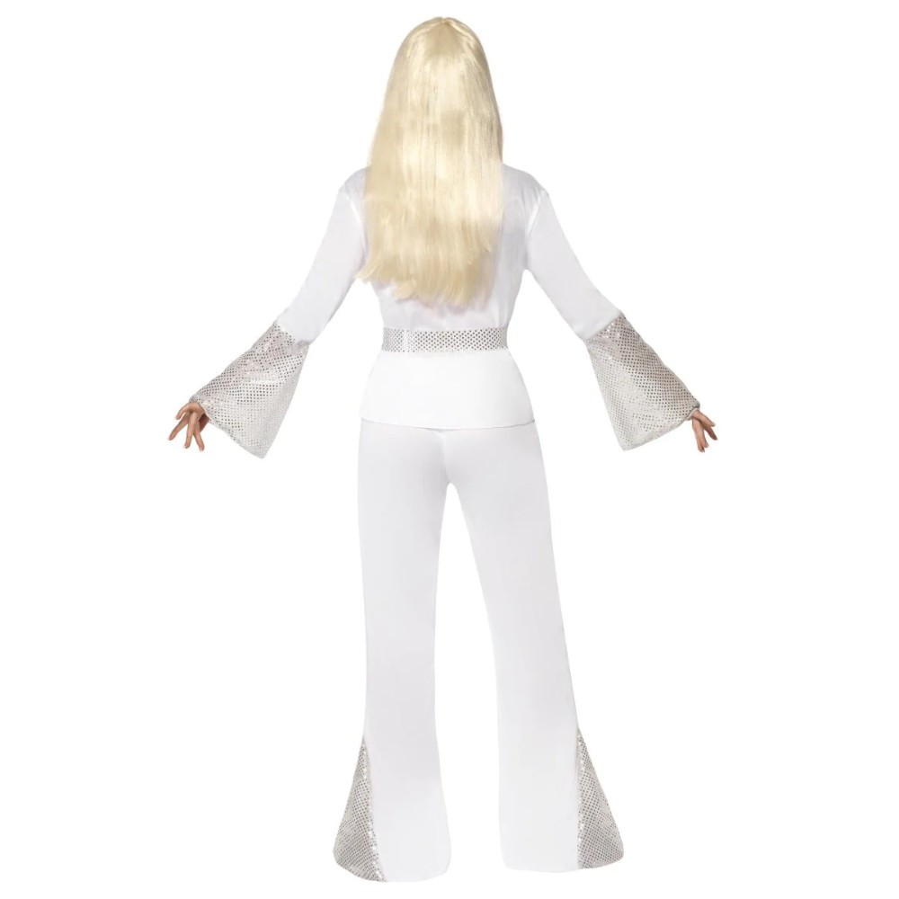 DÉGUISEMENT POPSTAR DISCO SEVENTIES BLANC FEMME